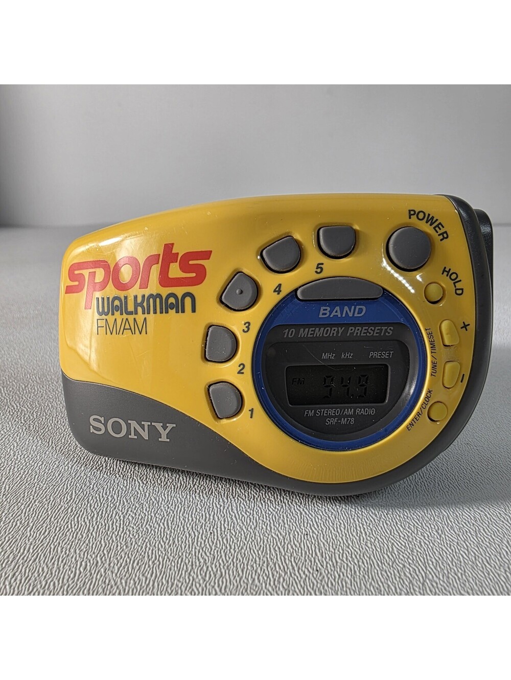 Sony Sports Walkman SRF-M78 Portable FM/AM Radio Headphone - TESTED -
